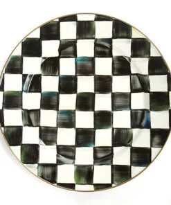 MacKenzie-Childs Courtly Check Enamel Charger/Plate