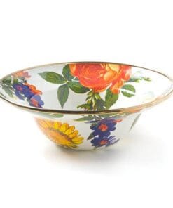 MacKenzie-Childs Flower Market Breakfast Bowl - White