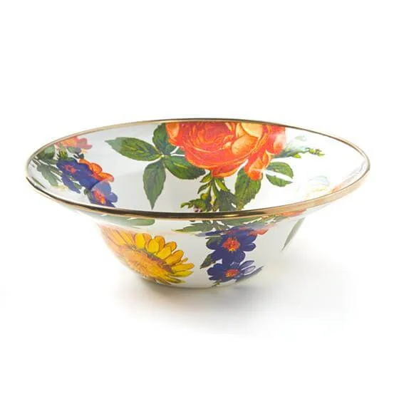 MacKenzie-Childs Flower Market Breakfast Bowl - White