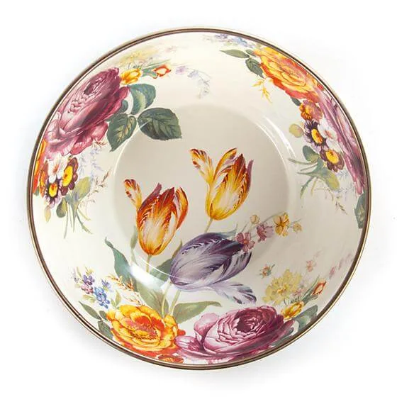 MacKenzie-Childs Flower Market Everyday Bowl - White - Image 2