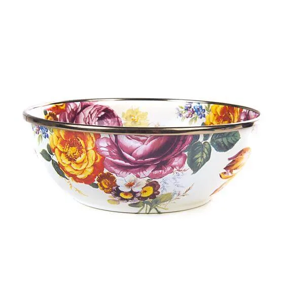 MacKenzie-Childs Flower Market Everyday Bowl - White