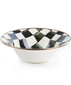 MacKenzie-Childs Courtly Check Enamel Breakfast Bowl