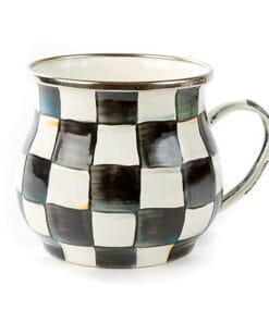 MacKenzie-Childs Courtly Check Enamel Mug