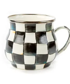 MacKenzie-Childs Courtly Check Enamel Mug