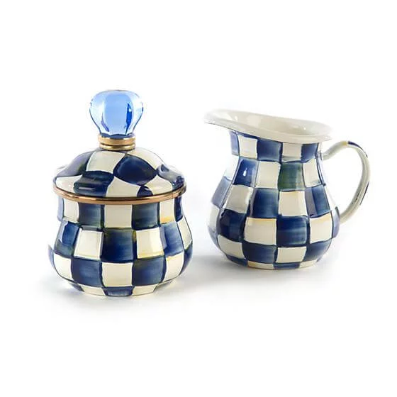 MacKenzie-Childs Royal Check Lidded Sugar Bowl - Image 2
