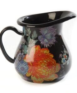 MacKenzie-Childs Flower Market Creamer - Black