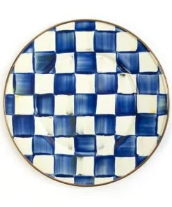 MacKenzie-Childs Royal Check Salad/Dessert Plate