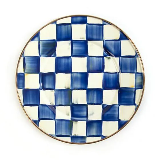 MacKenzie-Childs Royal Check Salad/Dessert Plate