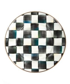MacKenzie-Childs Courtly Check Enamel Salad/Dessert Plate