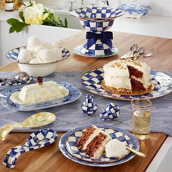 MacKenzie-Childs Royal Check Serving Platter - Image 2