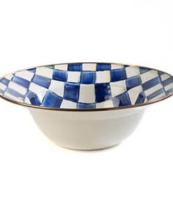 MacKenzie-Childs Royal Check Serving Bowl