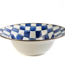 MacKenzie-Childs Royal Check Serving Bowl