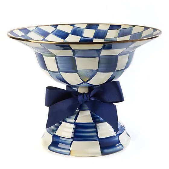 MacKenzie-Childs Royal Check Compote - Large