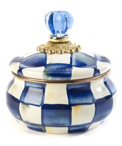 MacKenzie-Childs Royal Check Squashed Pot