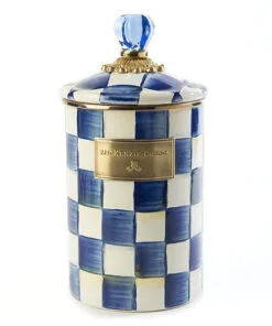MacKenzie-Childs Royal Check Canister - Large