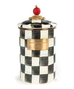 MacKenzie-Childs Courtly Check Enamel Canister - Large