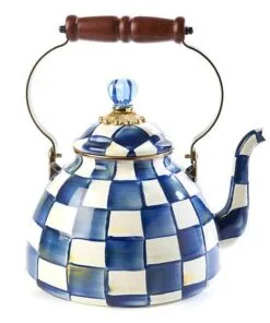 MacKenzie-Childs Royal Check Tea Kettle - 3 Quart