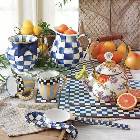 MacKenzie-Childs Royal Check Pitcher - Image 2