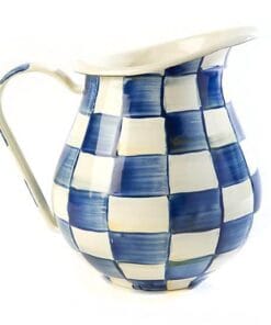 MacKenzie-Childs Royal Check Pitcher