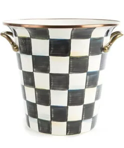 MacKenzie Childs Courtly Check Enamel Wine Cooler