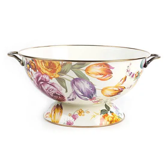 MacKenzie-Childs Flower Market Everything Bowl - White