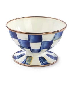 MacKenzie-Childs Royal Check Ice Cream Dish