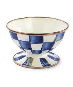 MacKenzie-Childs Royal Check Ice Cream Dish
