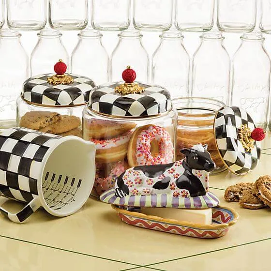 MacKenzie-Childs Courtly Check Kitchen Canister - Small - Image 3