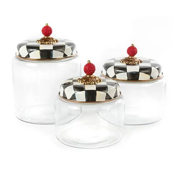 MacKenzie-Childs Courtly Check Kitchen Canister - Small - Image 2