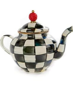 MacKenzie-Childs Courtly Check Enamel Teapot - 4 Cup