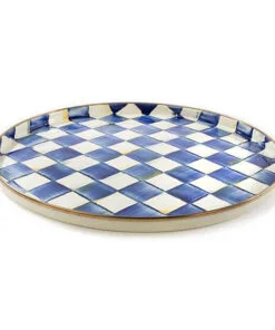 MacKenzie-Childs Royal Check Round Tray