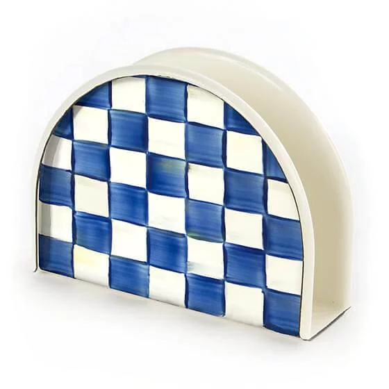 MacKenzie-Childs Royal Check Napkin Holder