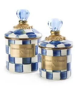 MacKenzie-Childs Royal Check Canister - Mini - Image 2
