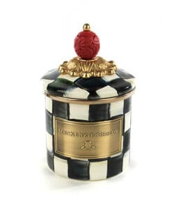 MacKenzie-Childs Courtly Check Enamel Canister - Mini
