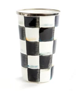 MacKenzie-Childs Courtly Check Enamel Tumbler - 10 Ounce