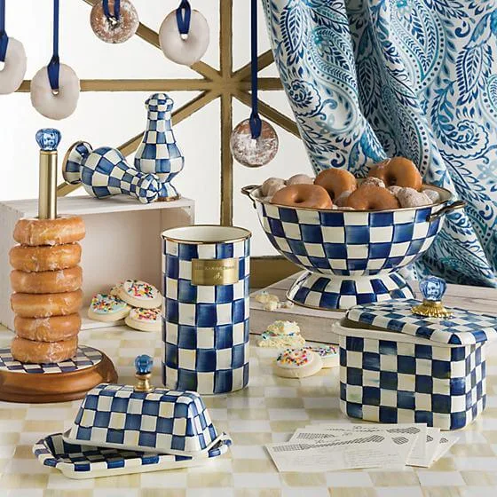 MacKenzie-Childs Royal Check Utensil Holder - Image 2