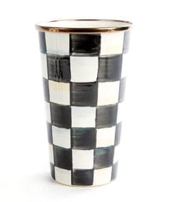 MacKenzie-Childs Courtly Check Enamel Tumbler - 20 Ounce