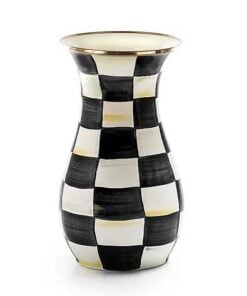 MacKenzie-Childs Courtly Check Enamel Vase - Tall