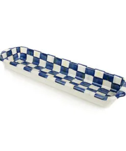 MacKenzie-Childs Royal Check Baguette Dish