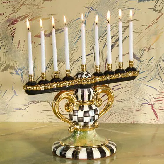 MacKenzie-Childs Courtly Check Menorah - Image 2