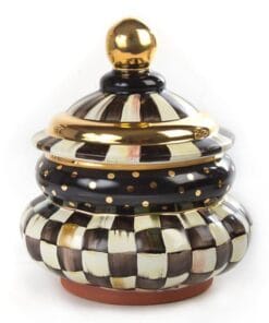 MacKenzie-Childs Courtly Check Groovy Canister
