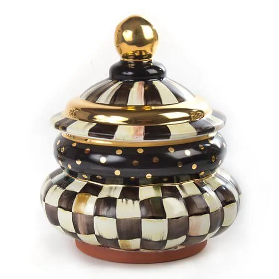 MacKenzie-Childs Courtly Check Groovy Canister