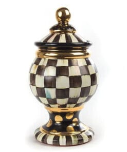 MacKenzie-Childs Courtly Check Globe Canister