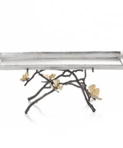 Michael Aram Butterfly Ginkgo Footed Centerpiece Tray