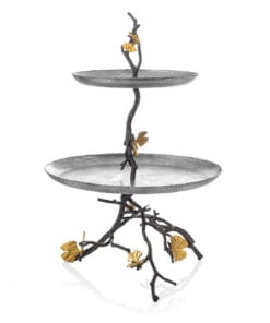 Michael Aram Butterfly Ginkgo 2 Tier Etagere