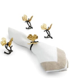 Michael Aram Butterfly Ginkgo Napkin Ring Set