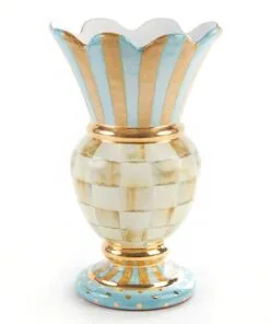 MacKenzie-Childs Parchment Check Great Vase