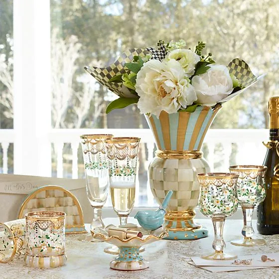 MacKenzie-Childs Parchment Check Napkin Holder - Image 3