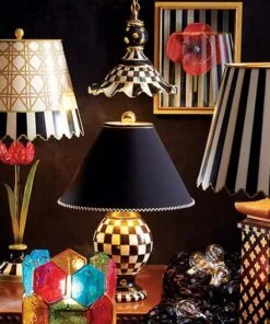 MacKenzie-Childs Courtly Check Pendant Lamp - Medium, view 2