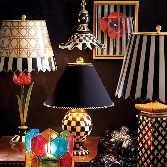 MacKenzie-Childs Courtly Check Pendant Lamp - Medium, view 2